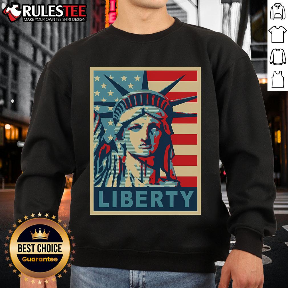 Awesome Statue Of Liberty Best Retro T-Shirt - Image 5