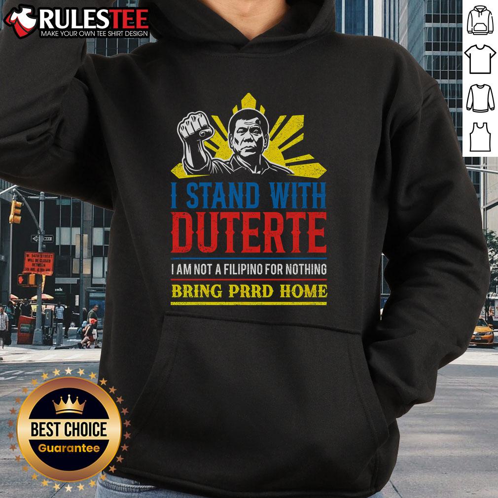 Awesome Support Duterte Stand With Duterte Against ICC Charges T-Shirt - Image 2