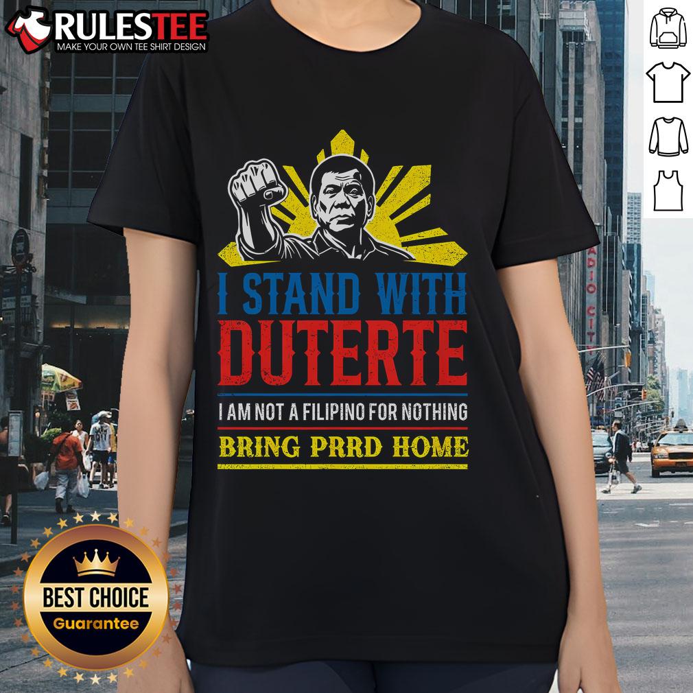 Awesome Support Duterte Stand With Duterte Against ICC Charges T-Shirt - Image 3