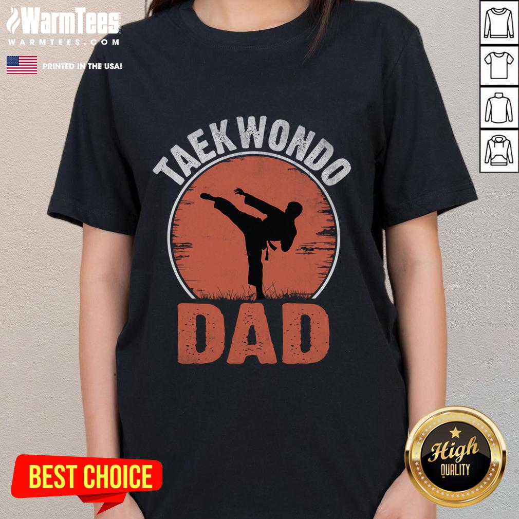 Awesome Taekwondo Dad Martial Artist Martial Arts Tkd T-Shirt - Image 3