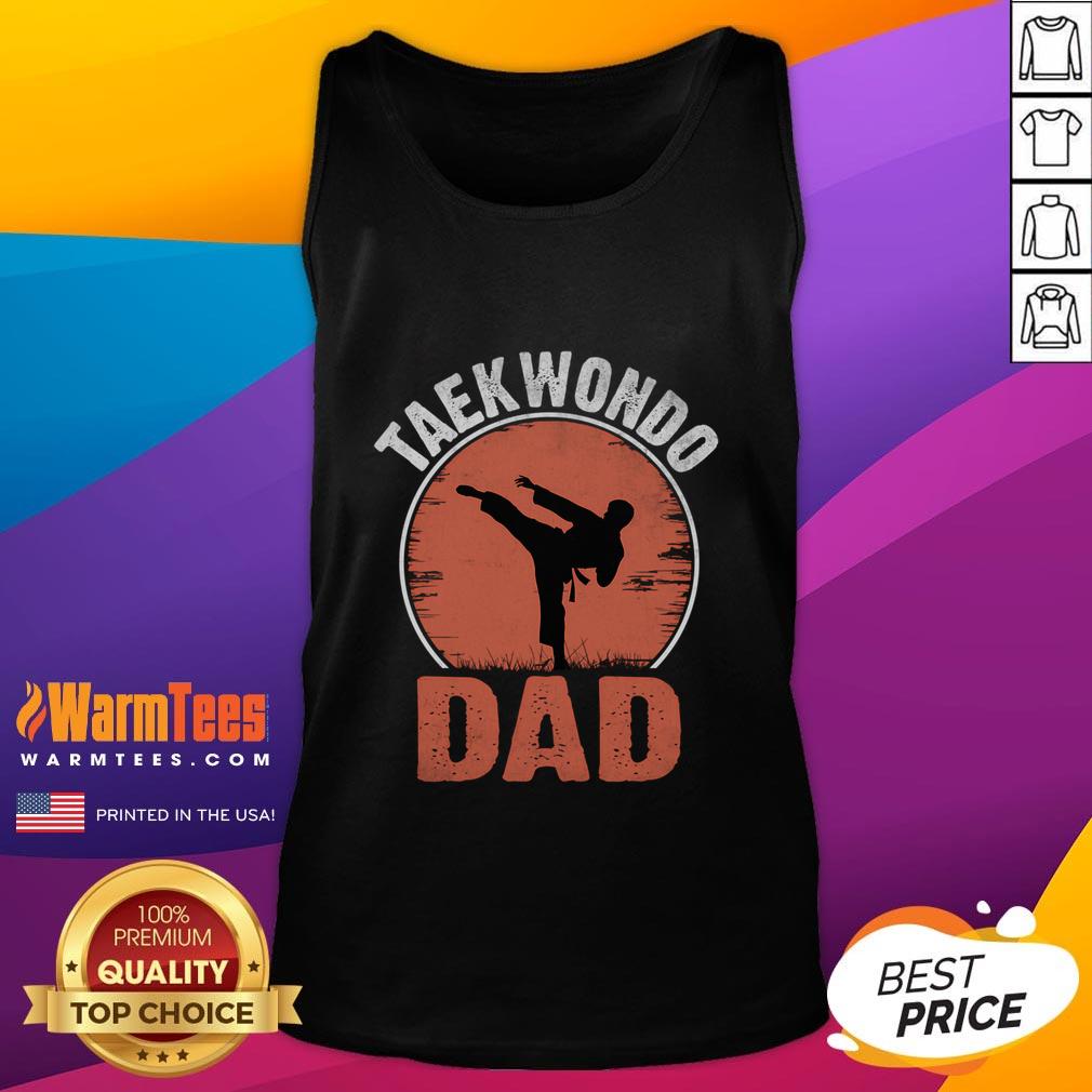 Awesome Taekwondo Dad Martial Artist Martial Arts Tkd T-Shirt - Image 4
