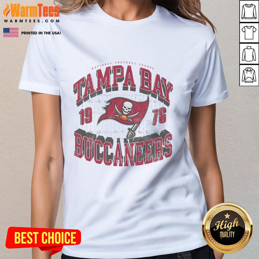 Awesome Tampa Bay Buccaneers Field Arched Wordmark T-Shirt - Image 3