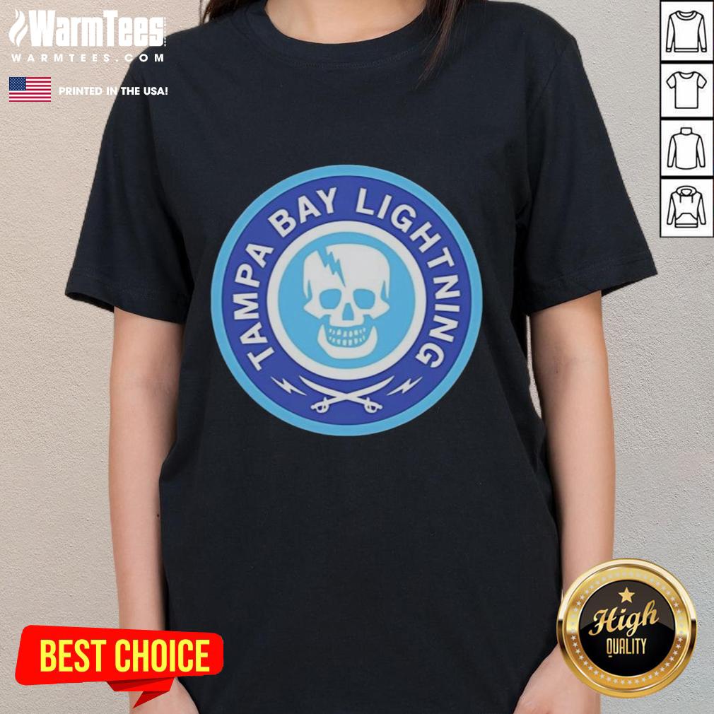 Awesome Tampa Bay Lighting 2026 Skull Logo T-Shirt - Image 3