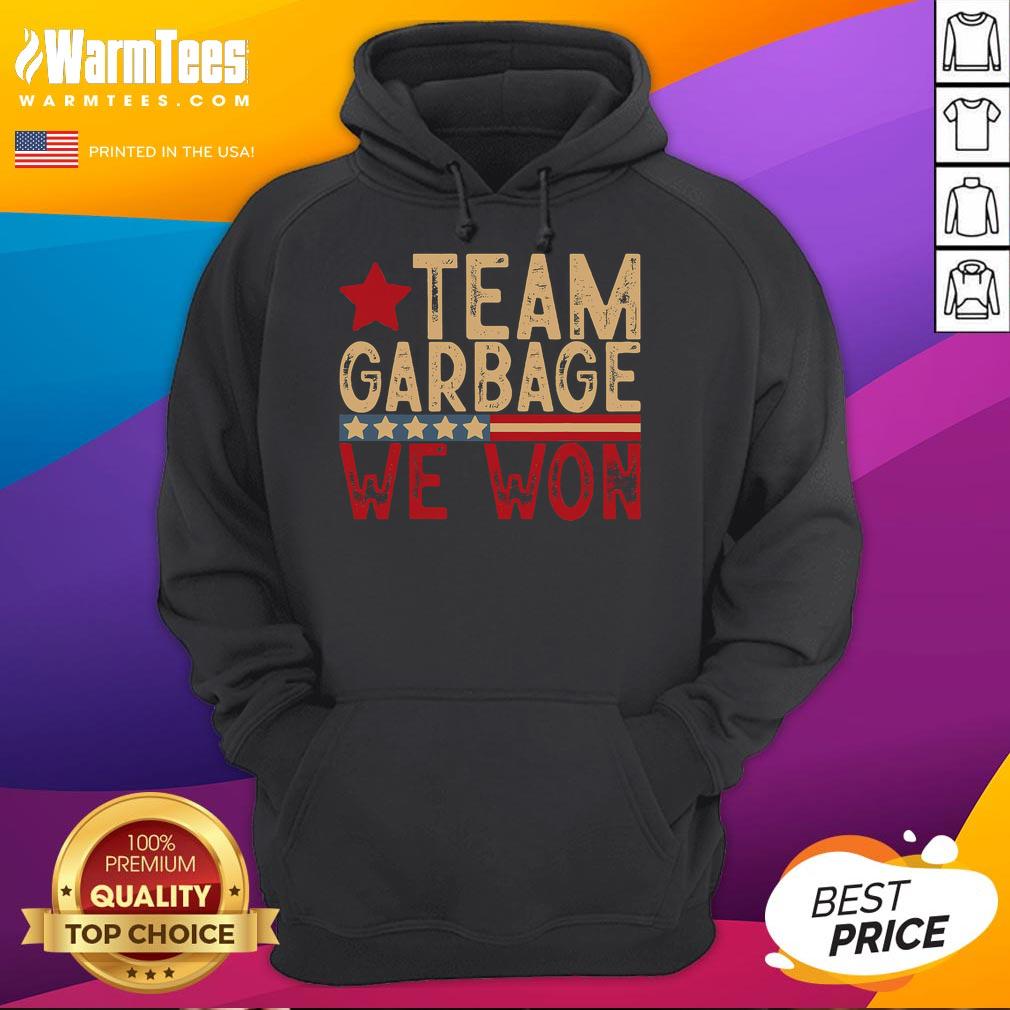 Awesome Team Garbage We Won Team Garbage For Trump 2024 Elections T-Shirt - Image 2