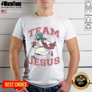 Awesome Team Jesus Football Lover Christian Faith Bible T-Shirt