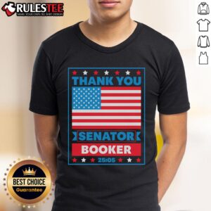 Awesome Thank You Senator Cory Booker America Flag 25 05 T-Shirt