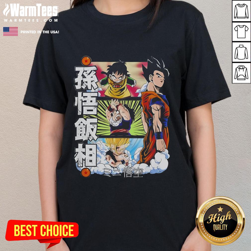 Awesome The Ages Of Gohan Dragon Ball Z Cartoon T-Shirt - Image 3