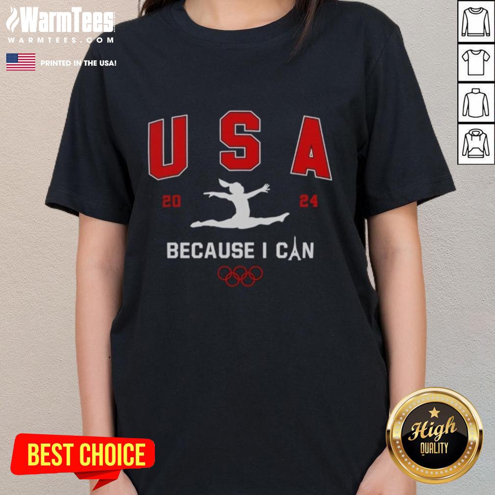 Awesome The Chivery Olympic USA 2024 Because I Can T-Shirt - Image 3