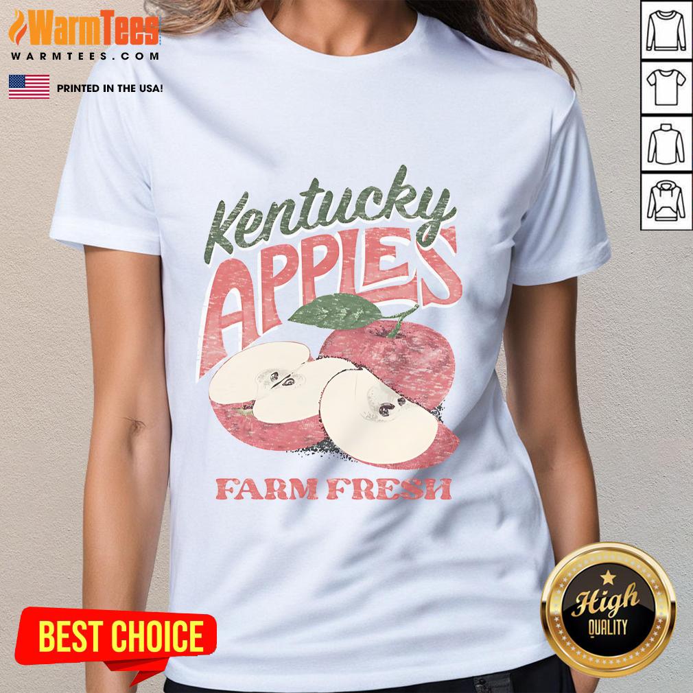 Awesome The Farm Fresh Kentucky Apples T-Shirt - Image 3