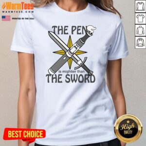 Alternative view of Awesome The Pen Is Mightier Than The Sword T-Shirt