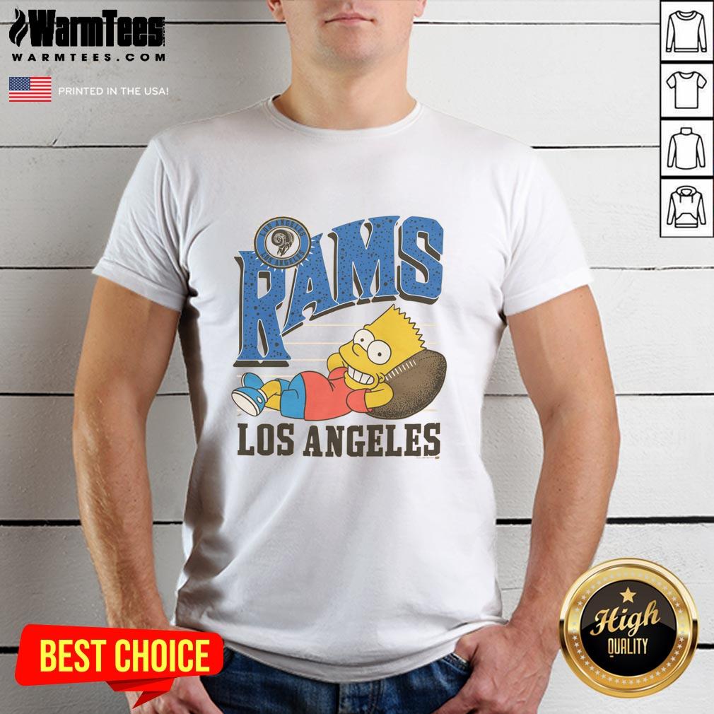 Awesome The Simpsons Bart X Los Angeles Rams T-Shirt