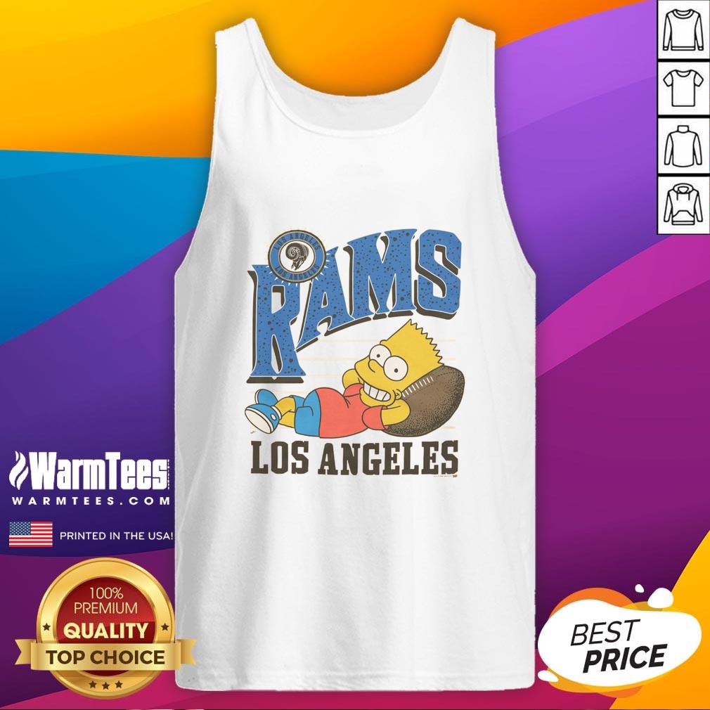 Awesome The Simpsons Bart X Los Angeles Rams T-Shirt - Image 4