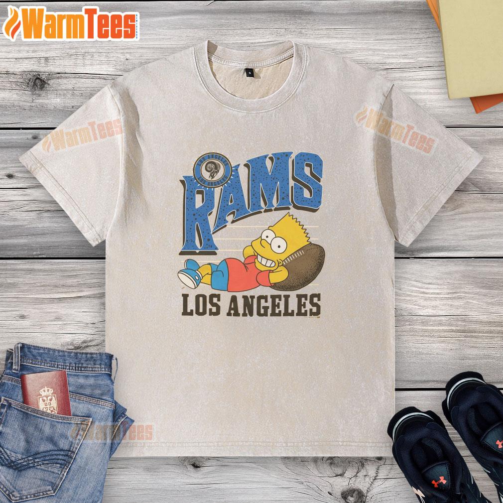 Awesome The Simpsons Bart X Los Angeles Rams T-Shirt - Image 6