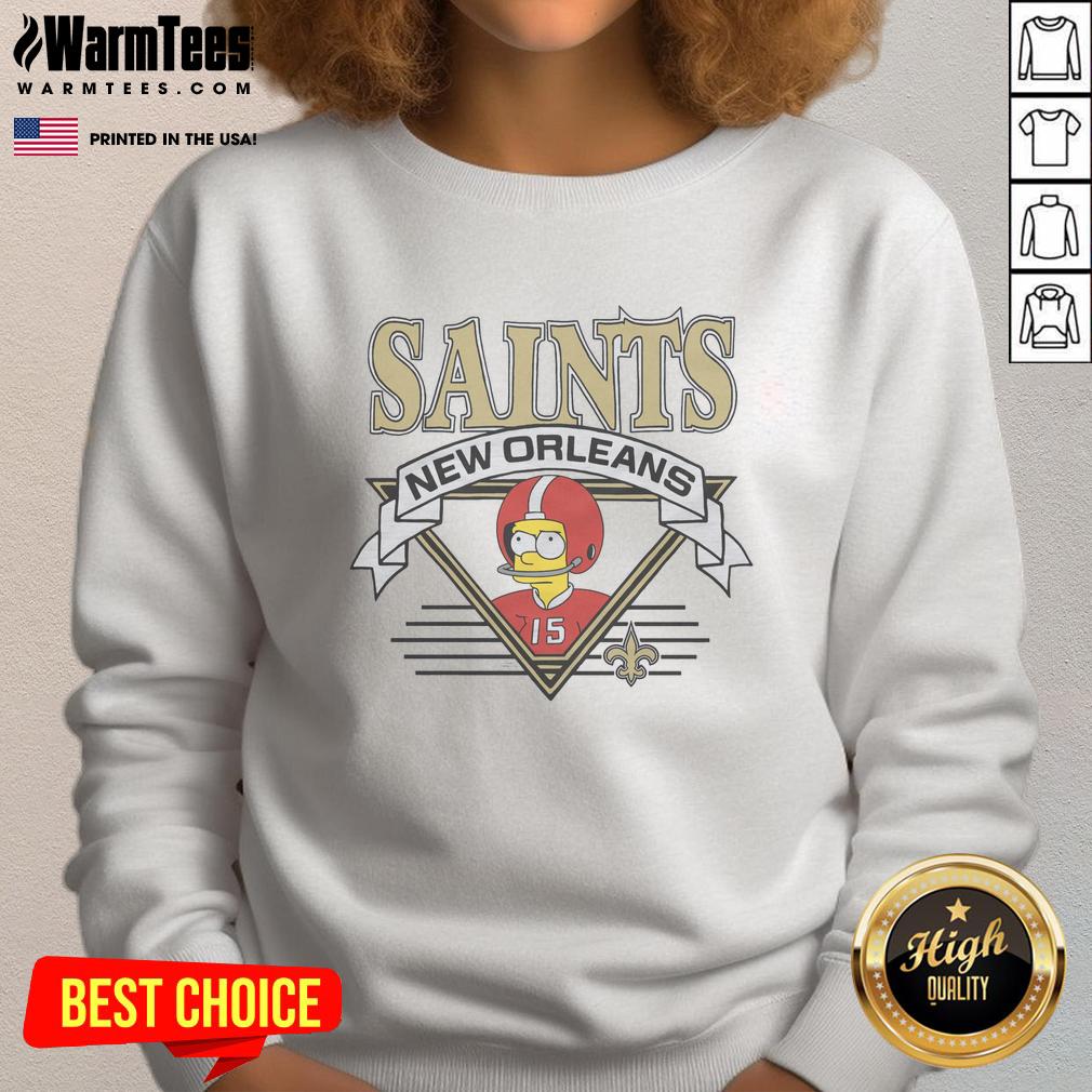 Awesome The Simpsons Bart X New Orleans Saints T-Shirt - Image 5