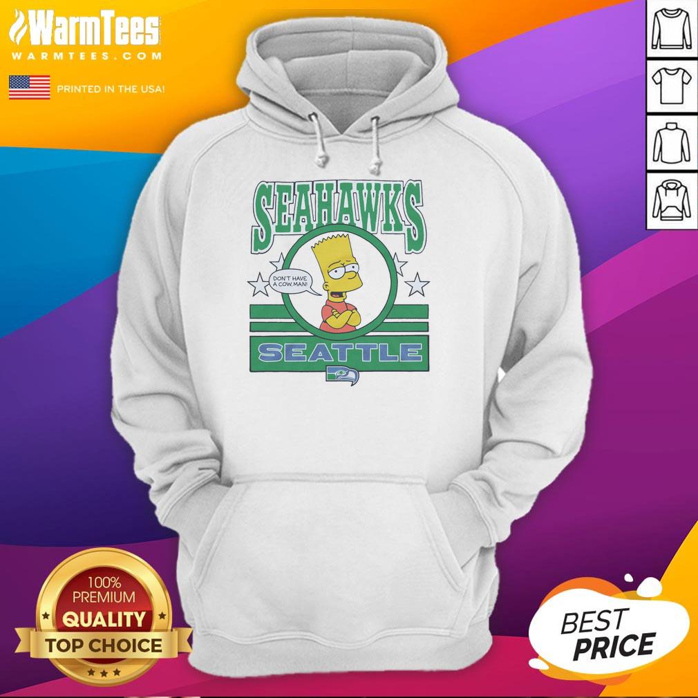 Awesome The Simpsons Bart X Seattle Seahawks T-Shirt - Image 2