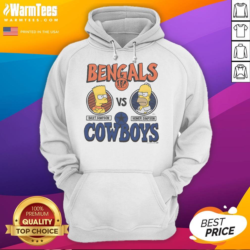 Awesome The Simpsons X Bengals Vs Cowboys T-Shirt - Image 2