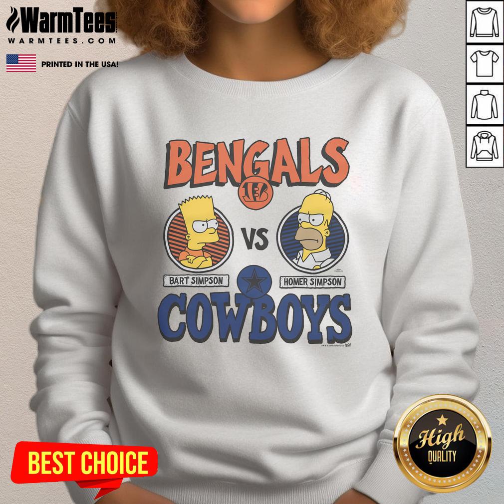 Awesome The Simpsons X Bengals Vs Cowboys T-Shirt - Image 5