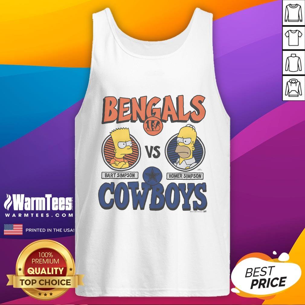 Awesome The Simpsons X Bengals Vs Cowboys T-Shirt - Image 4