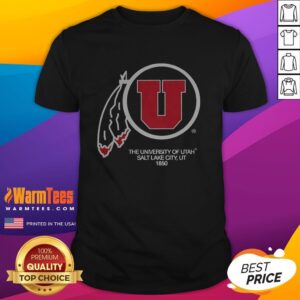 Awesome The University Of Utah Salt Lake City 1850 Utah Utes Football Logo T-Shirt