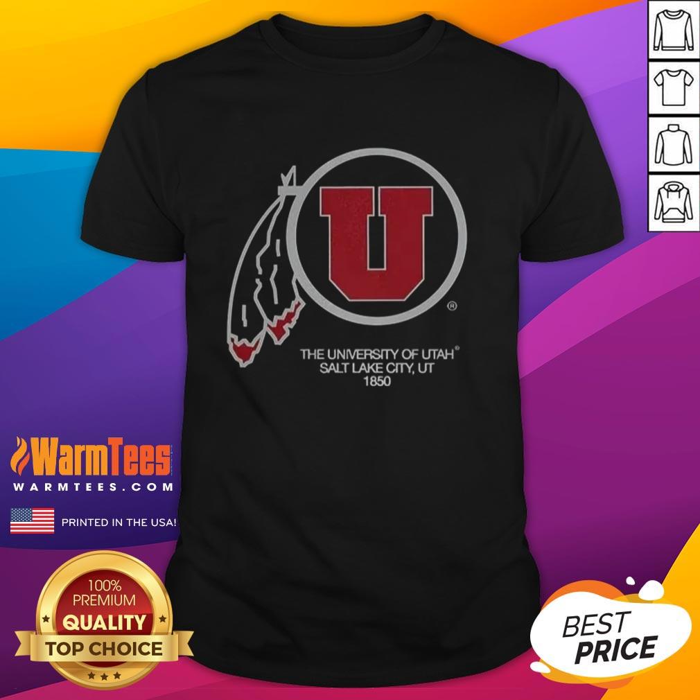 Awesome The University Of Utah Salt Lake City 1850 Utah Utes Football Logo T-Shirt