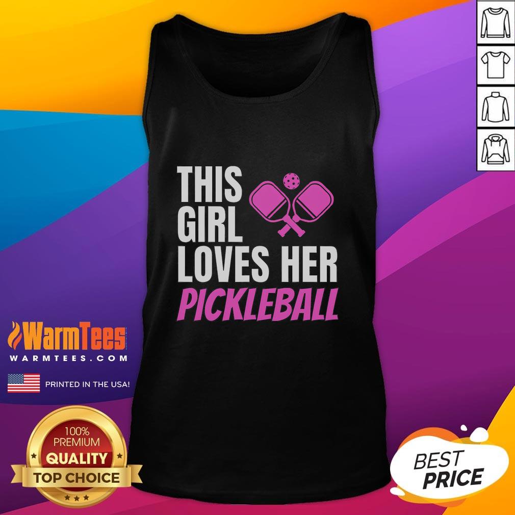 Awesome This Girl Loves Her Pickleball T-Shirt - Image 4
