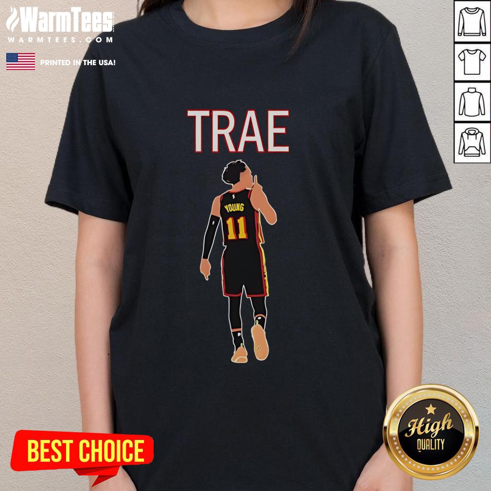 Awesome Trae Young Shhh Quiet Atlanta Hawks T-Shirt - Image 3