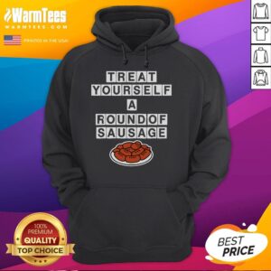 Alternative view of Awesome Treat Yourself A Round Of Sausage T-Shirt