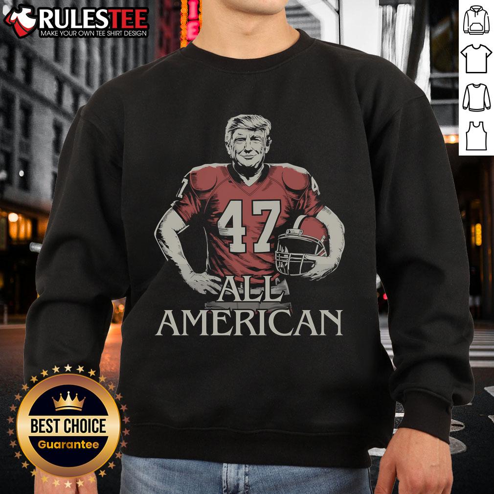 Awesome Trump All American Football T-Shirt - Image 5