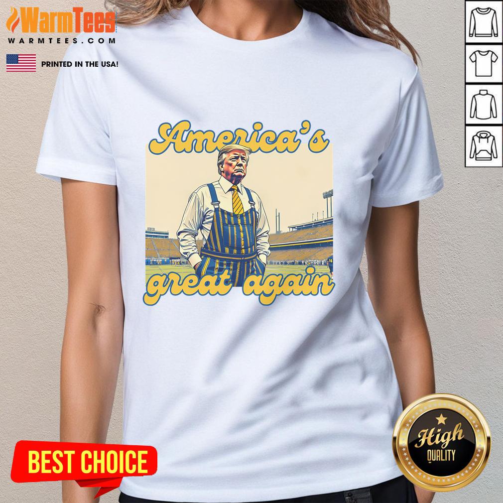 Awesome Trump America's Great Again Vintage Football T-Shirt - Image 3