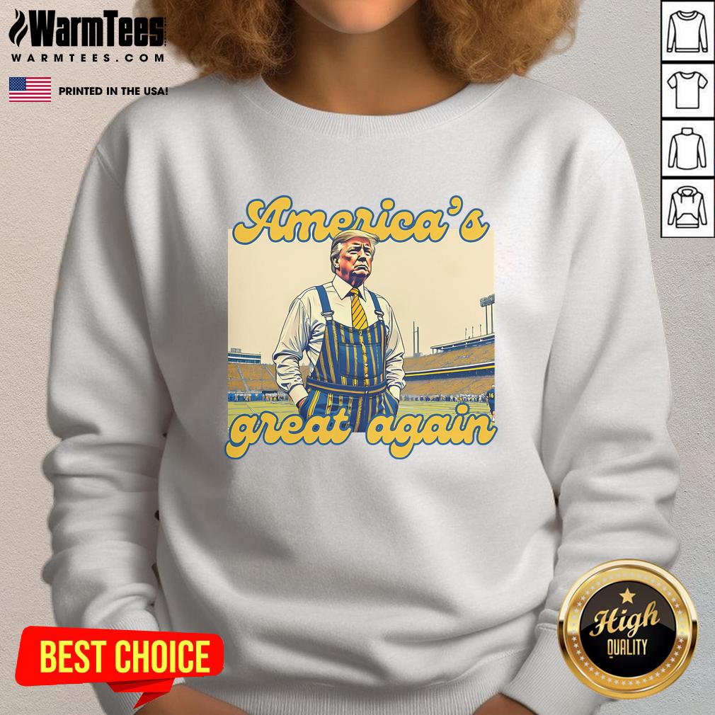 Awesome Trump America's Great Again Vintage Football T-Shirt - Image 5