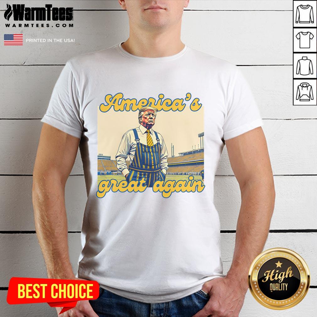 Awesome Trump America's Great Again Vintage Football T-Shirt