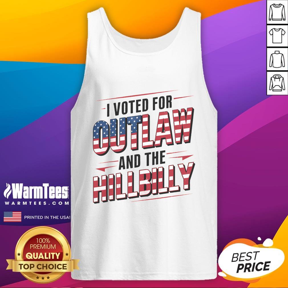 Awesome Trump Vance 2024 I Voted For The Outlaw And The Hillbilly T-Shirt - Image 4