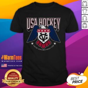 Awesome USA Hockey Star-Spangled Violent Gentlemen Hockey Club T-Shirt