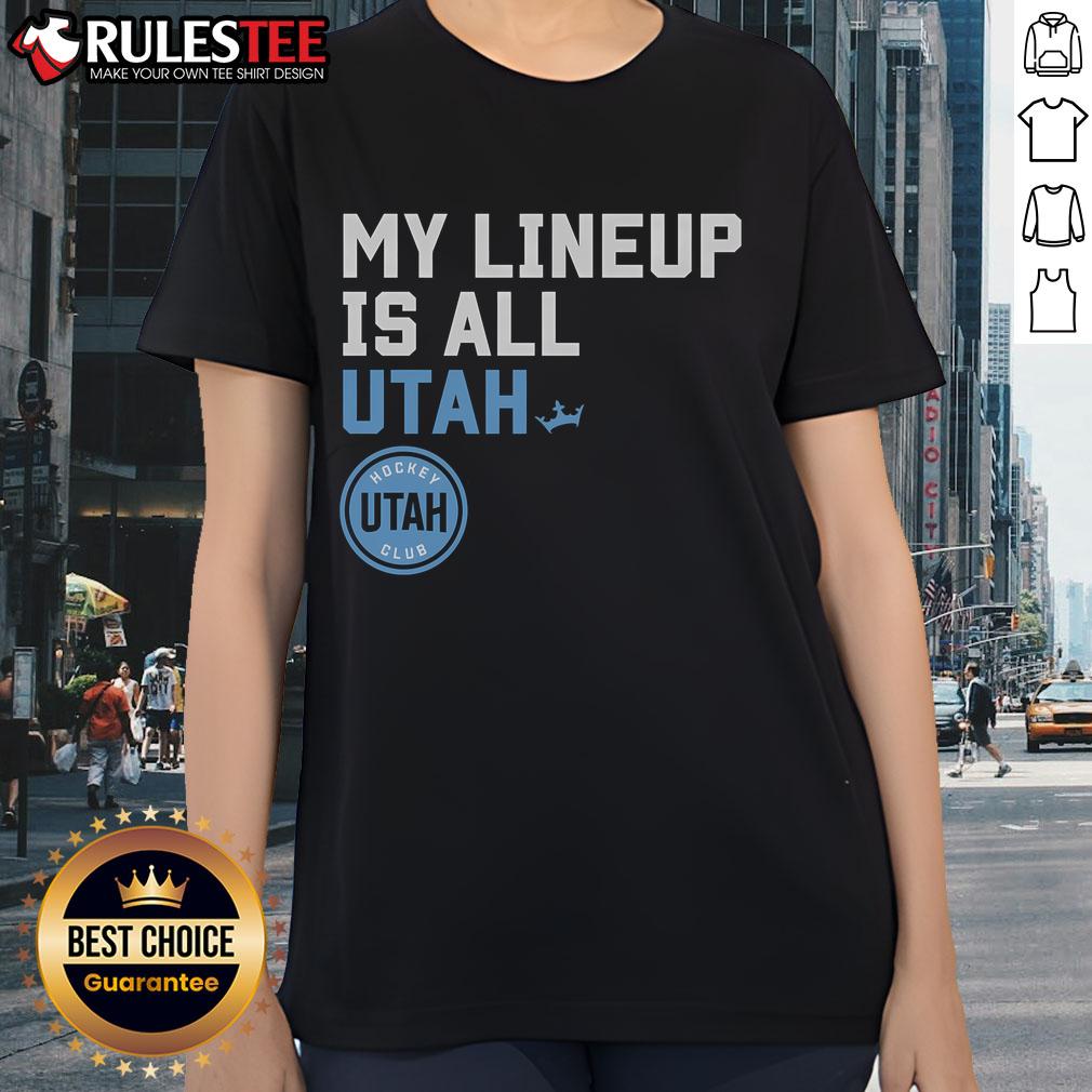 Awesome Utah Hockey Club My Lineup T-Shirt - Image 3