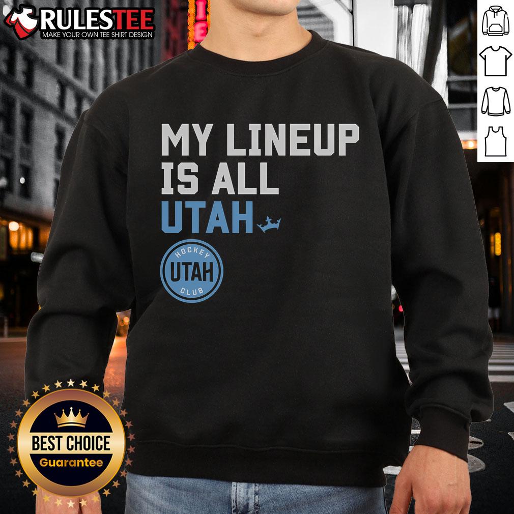 Awesome Utah Hockey Club My Lineup T-Shirt - Image 5