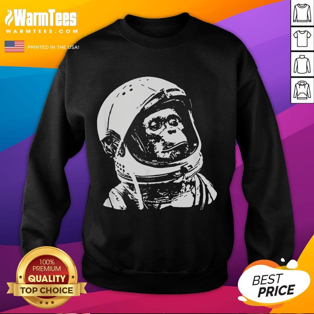 Awesome Vintage Space Travel Astronaut Monkey T-Shirt - Image 5