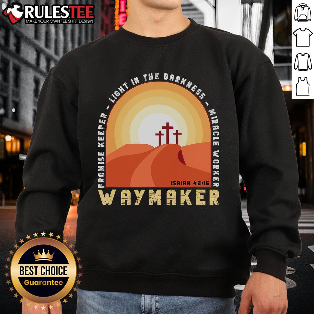 Awesome Vintage Waymaker Promise Keeper Miracle Worker Christian T-Shirt - Image 5