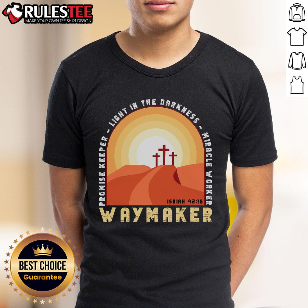 Awesome Vintage Waymaker Promise Keeper Miracle Worker Christian T-Shirt