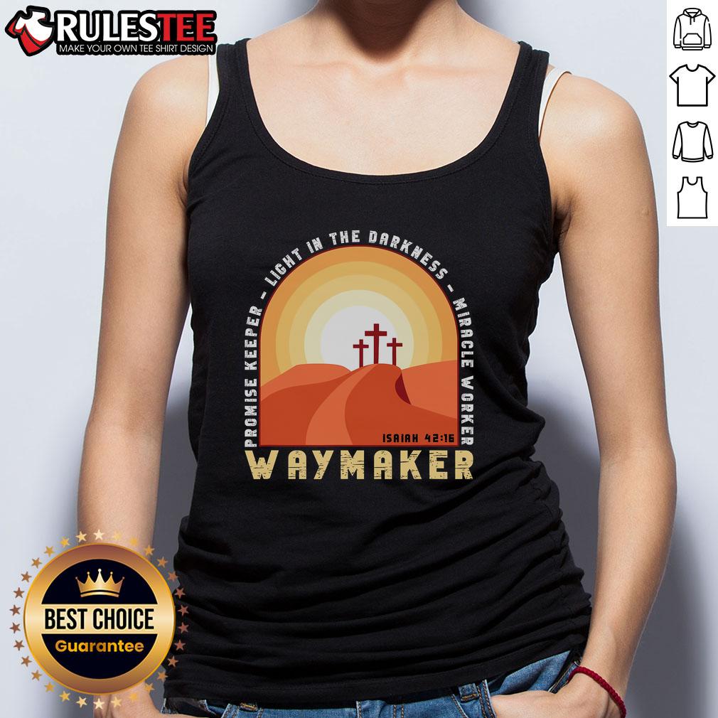 Awesome Vintage Waymaker Promise Keeper Miracle Worker Christian T-Shirt - Image 4
