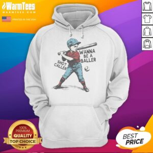 Alternative view of Awesome Wanna Be A Baller Shot Caller Retro Game Day Baseball Boy T-Shirt