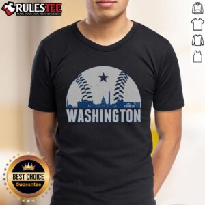 Awesome Washington DC Baseball Skyline T-Shirt