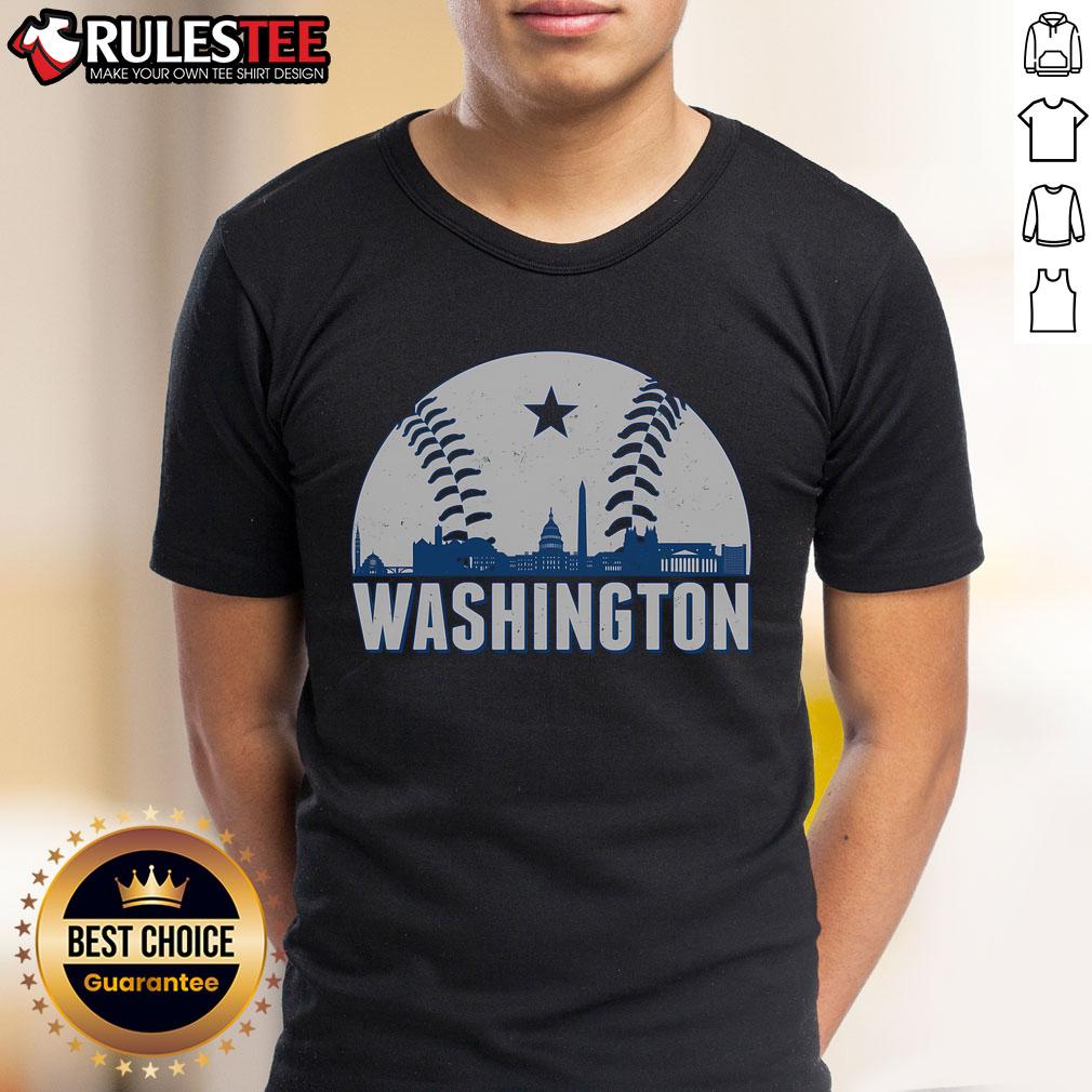 Awesome Washington DC Baseball Skyline T-Shirt