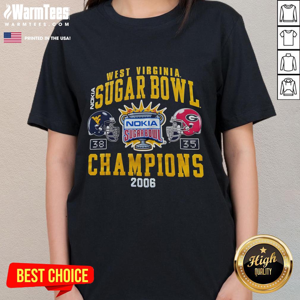 Awesome West Virginia Nokia Sugar Bowl Champions 2006 T-Shirt - Image 3