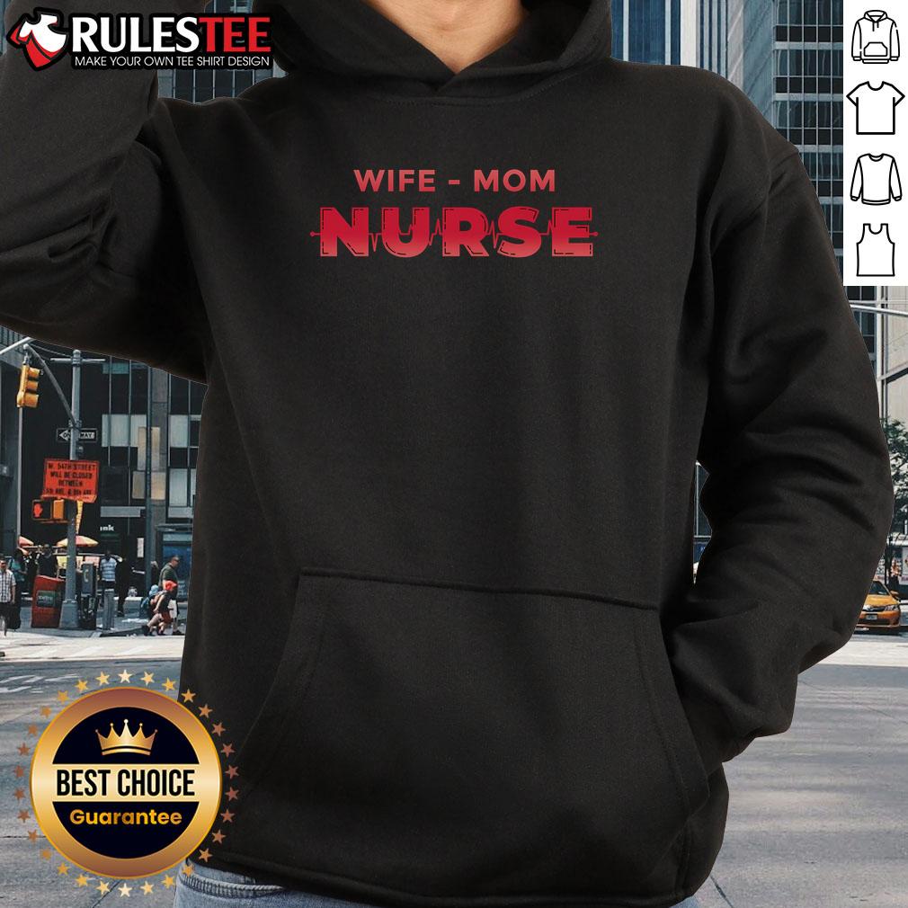 Awesome Wife Mom Nurse T-Shirt - Image 2