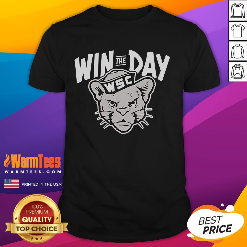 Awesome Win The Day Wsc Cougar Mascot T-Shirt