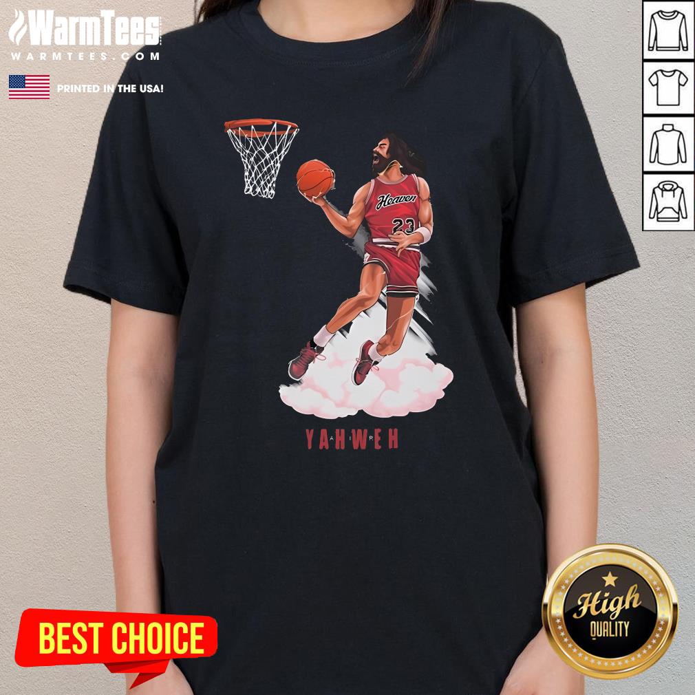 Awesome Yahweh Christian Jesus Basketball Vintage T-Shirt - Image 2