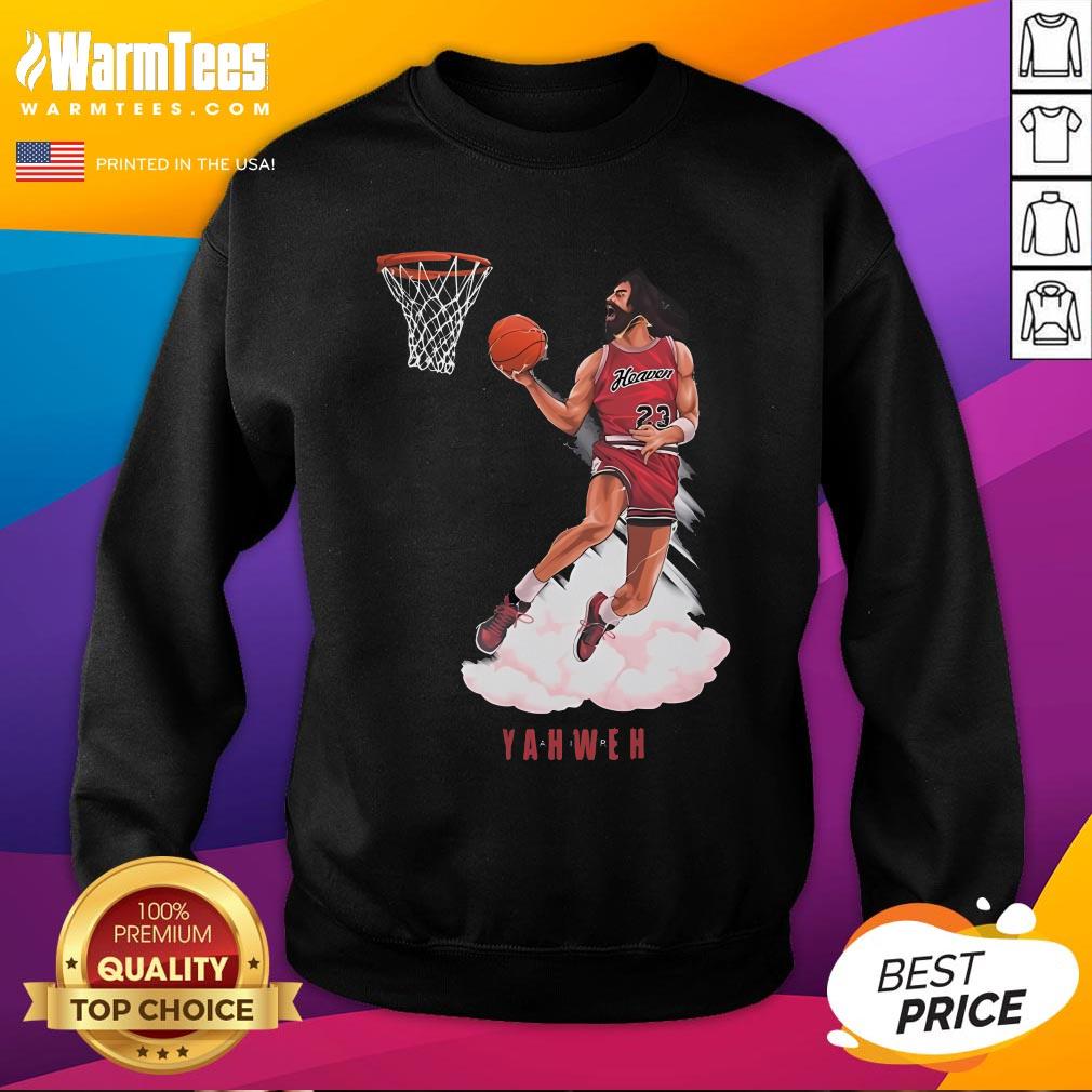 Awesome Yahweh Christian Jesus Basketball Vintage T-Shirt - Image 4