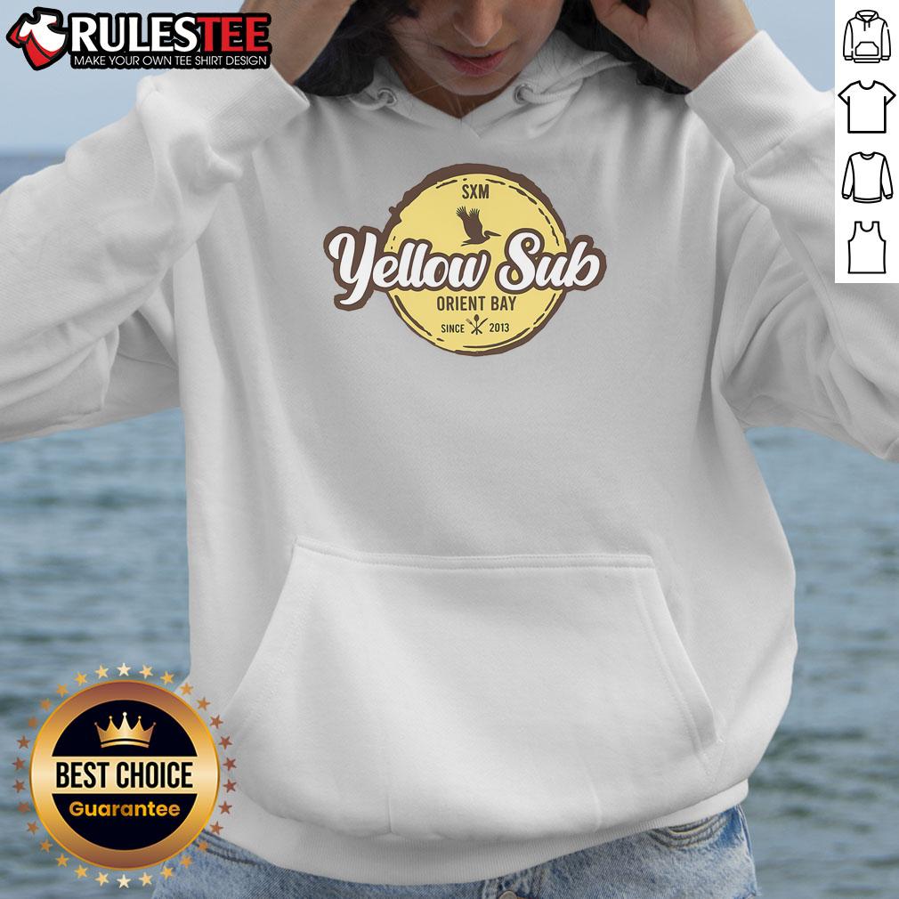 Awesome Yellow Sub SXM Orient Bay Since 2013 T-Shirt - Image 2