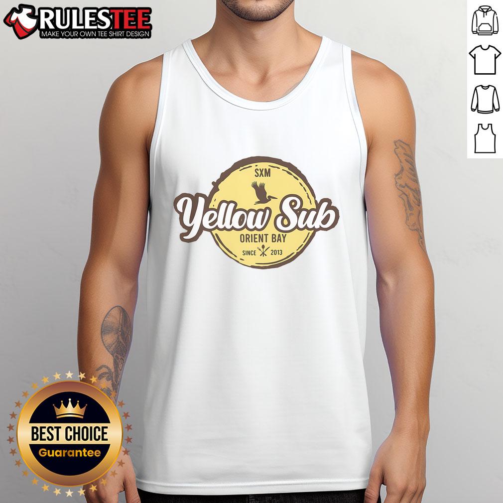 Awesome Yellow Sub SXM Orient Bay Since 2013 T-Shirt - Image 4