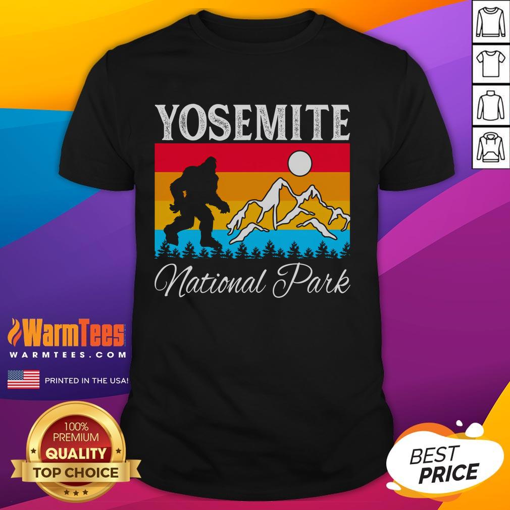 Awesome Yosemite National Park Bigfoot T-Shirt